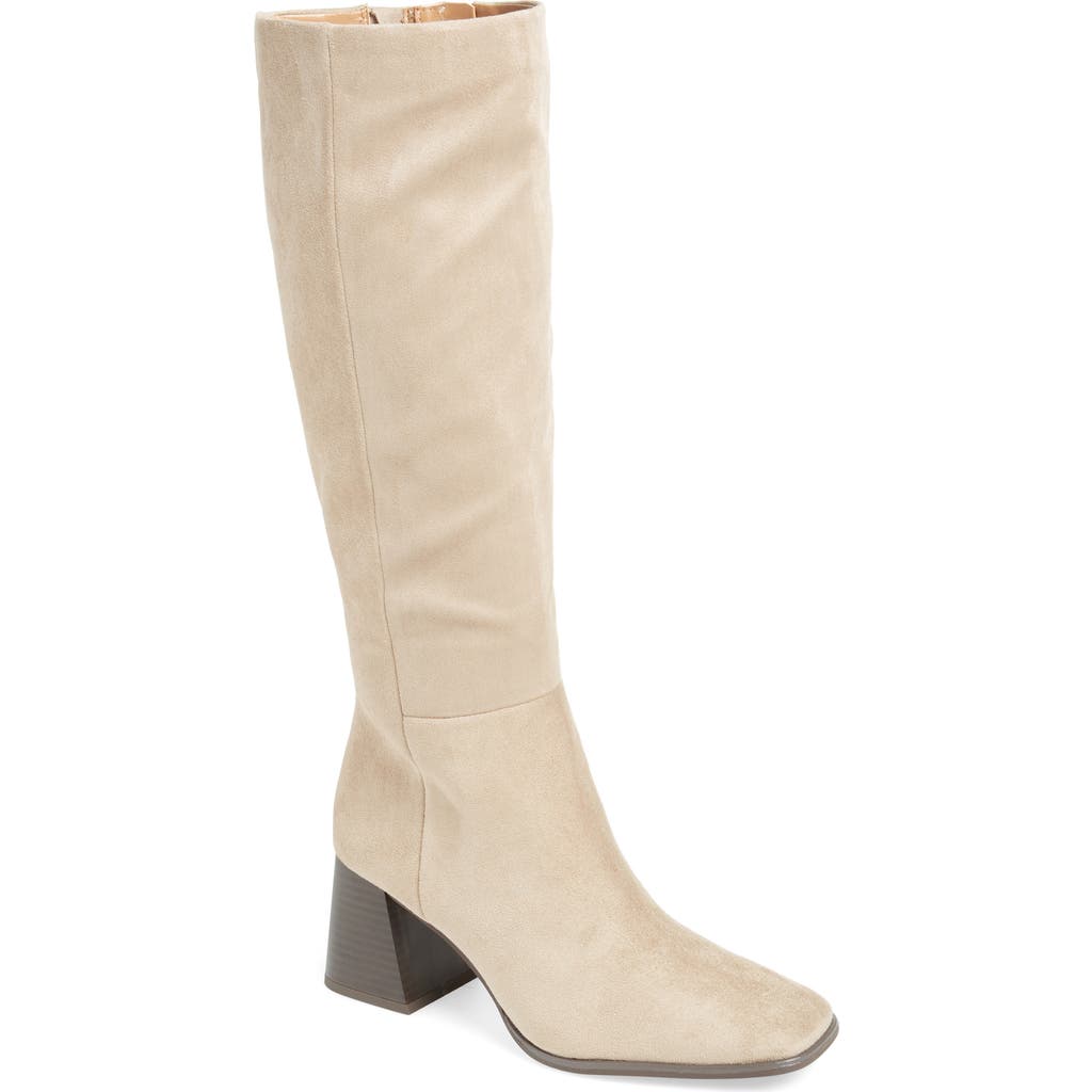 Nordstrom Rack Newbury Block Heel Boot In Beige Taupe