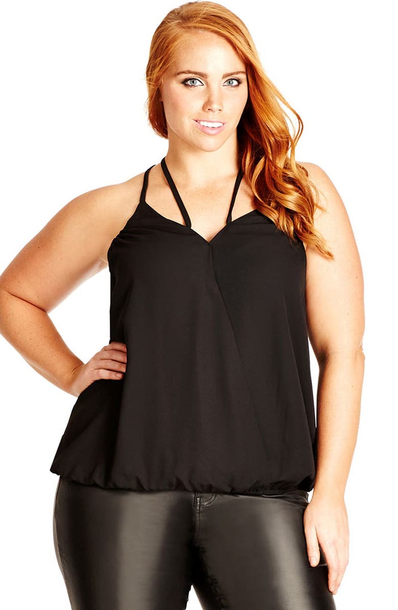 City Chic 'Strappy Night Out' Top (Plus Size) | Nordstrom