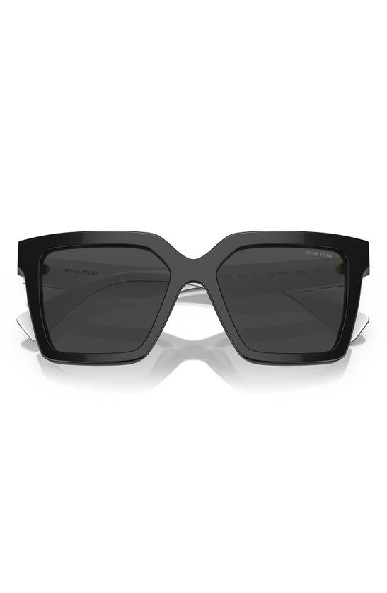 Shop Miu Miu 54mm Square Sunglasses In Black