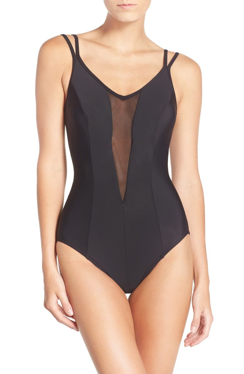 Miraclesuit® Mesh Inset One Piece Swimsuit Nordstrom
