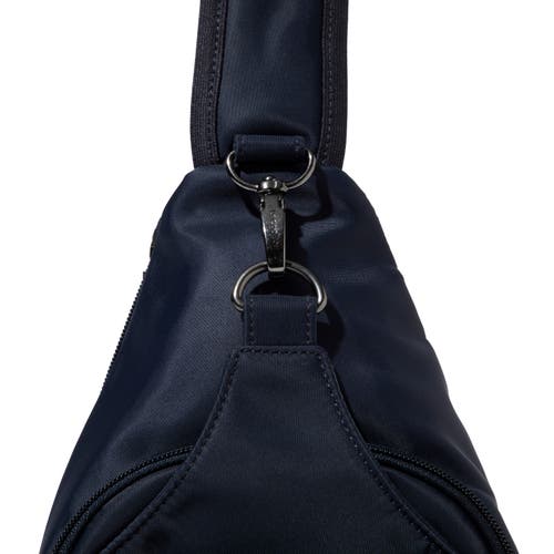 Baggallini Central Park Sling Bag In French Navy
