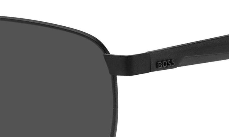 Shop Hugo Boss Boss 62mm Aviator Sunglasses In Matte Black