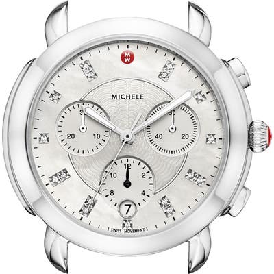 Michele Sidney Chronograph Diamond Watch Head,