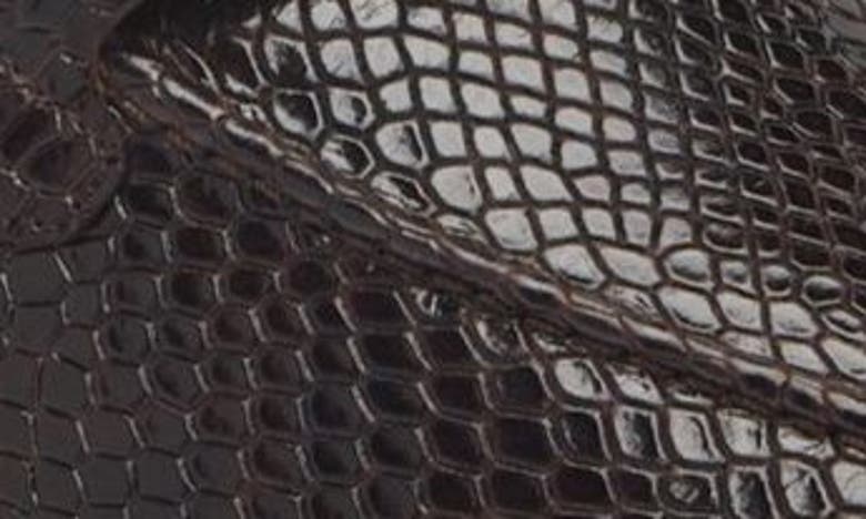 Shop Mezlan Snake Embossed Bit Loafer In Brown