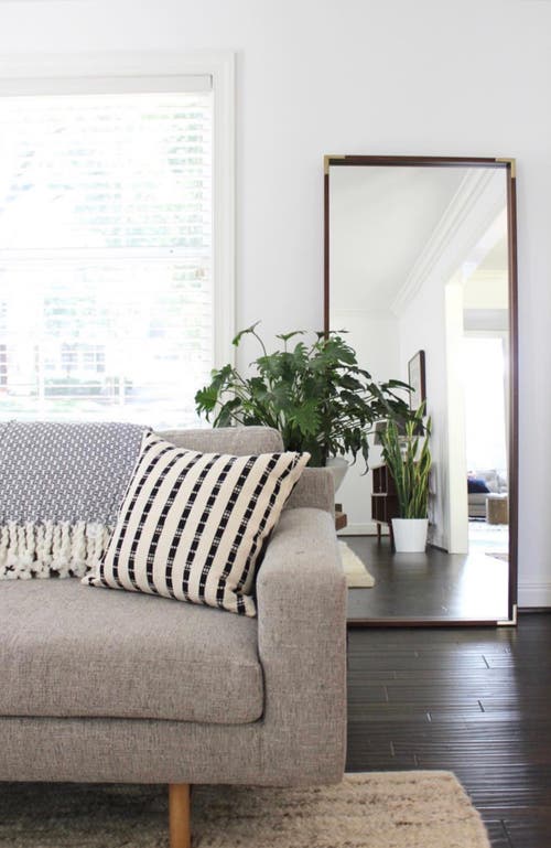 Archive New York Santiago Black And Natural White Grid Handwoven Cotton Square Throw Pillow In Multi