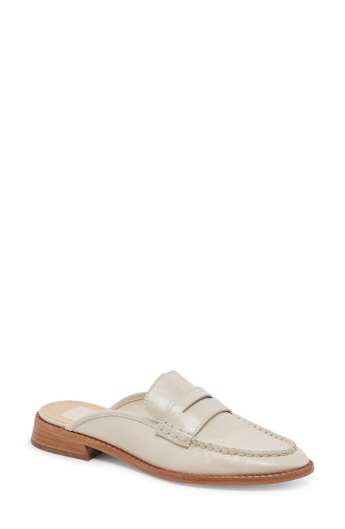 Shop Dolce Vita Havan Loafer Mule In Creme Crinkle Patent