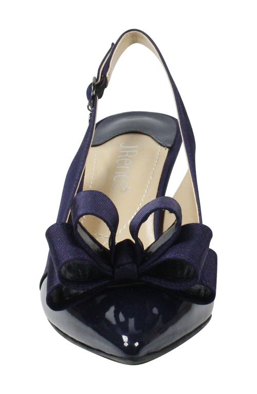 Shop J. Reneé Gabino Slingback Pump In Navy/navy Fabric