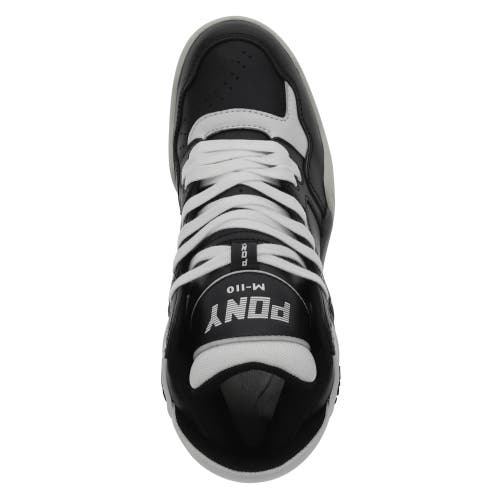 Shop Pony M-110 Archive Sneakers In Black/white