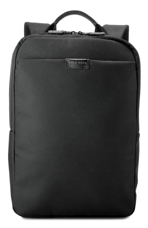 Shop Cole Haan Central Recycled Polyester Backpack In Black