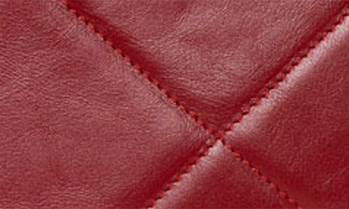 Persaman New York Quilted Satchel Top-handle Bag In Red