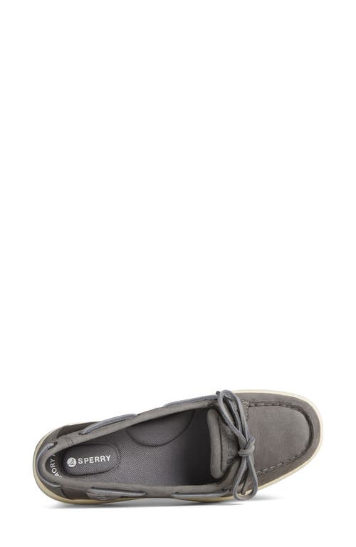 Shop Sperry Angelfish Boat Shoe In Dark Grey