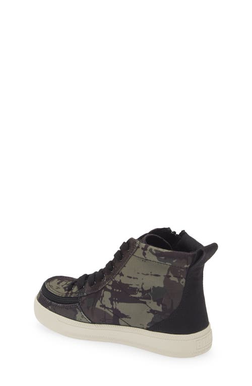 Shop Billy Footwear Kids' Classic Lace High Top Sneaker In Camo/white