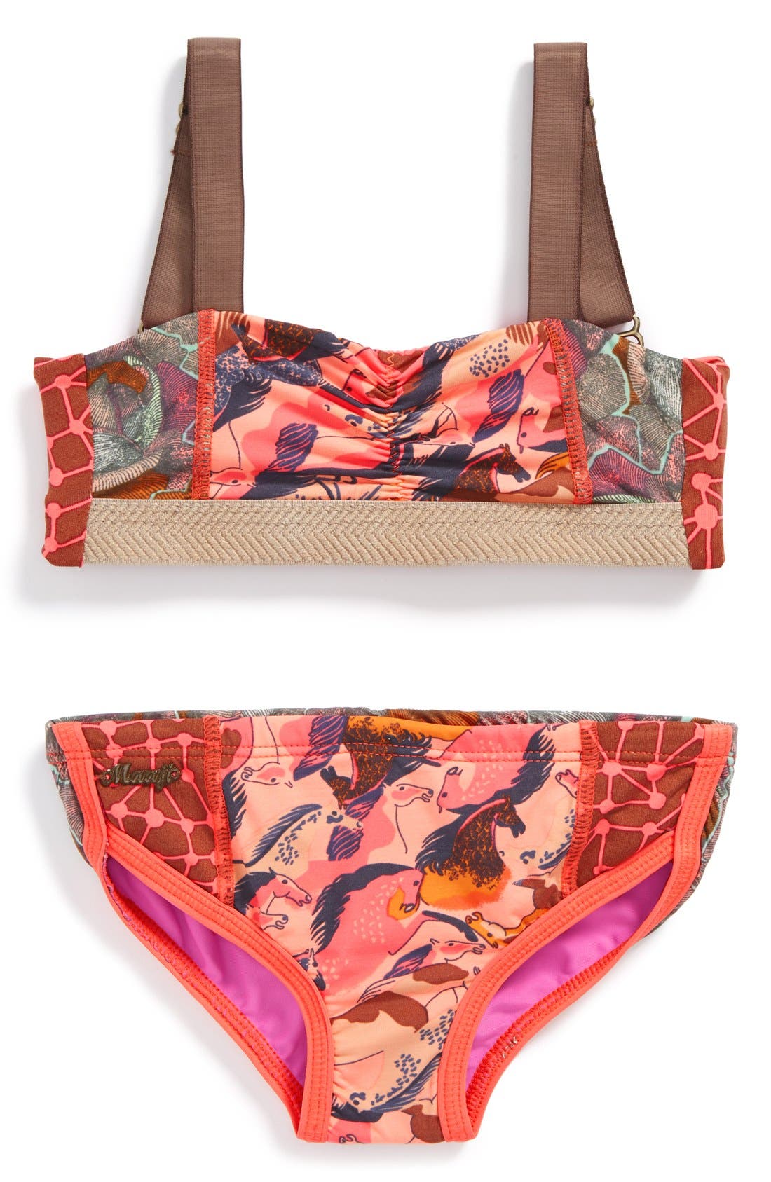 Maaji 'Royal Riders' Reversible TwoPiece Swimsuit (Big Girls) Nordstrom