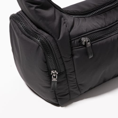 Baggallini Banana Sling Crossbody Shoulder Bag In Black Puff