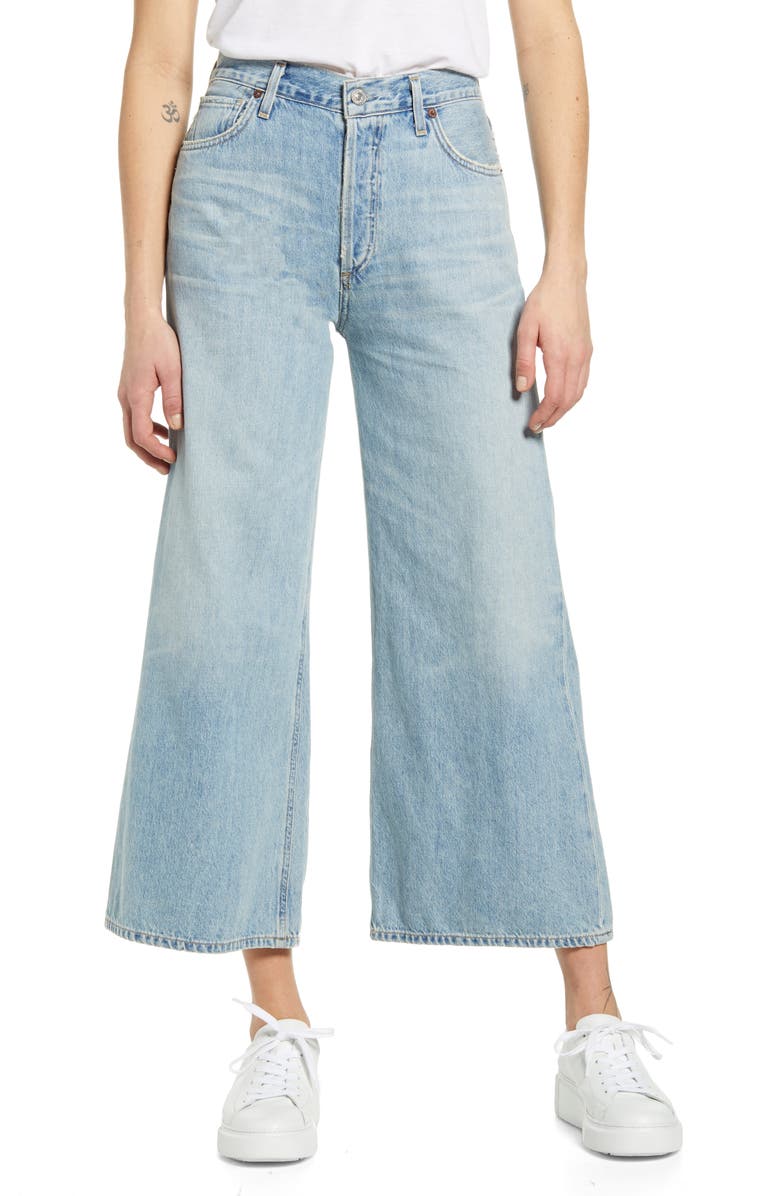Citizens of Humanity Serena High Waist Wide Leg Culotte Jeans, Main, color, 