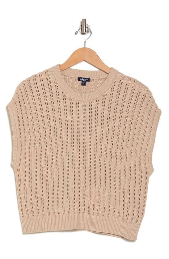 Splendid Camille Knit Sweater Vest In Neutral