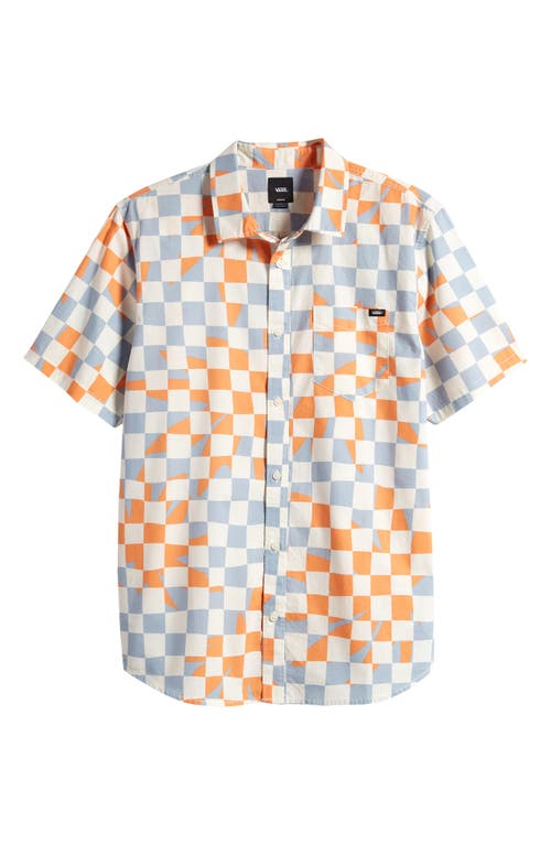 VANS VANS WATSON CHECKERBOARD SHORT SLEEVE BUTTON-UP SHIRT