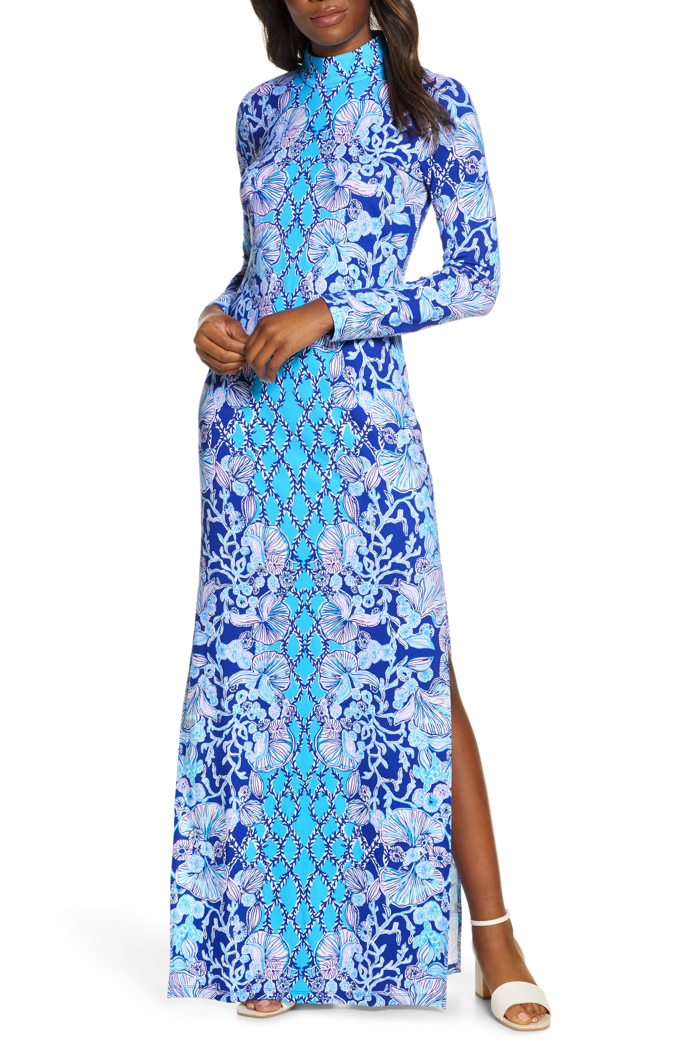 lilly pulitzer long sleeve maxi dress