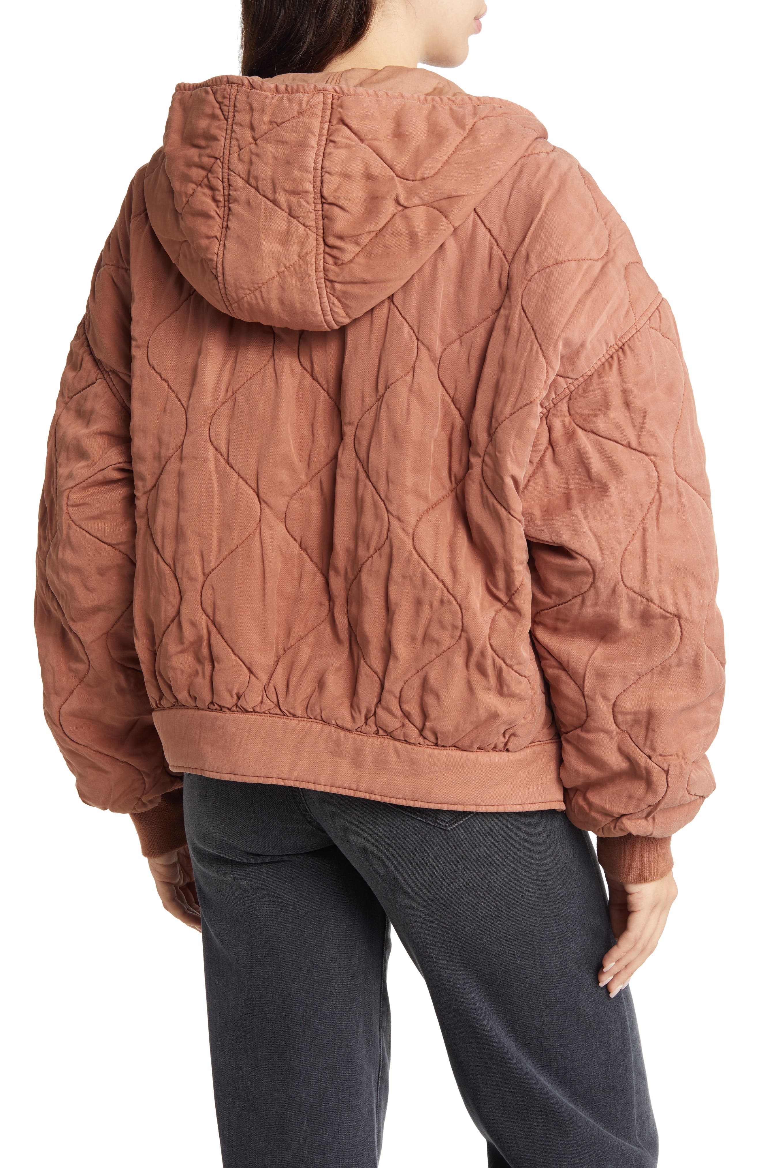 blanknyc quilted hooded jacket