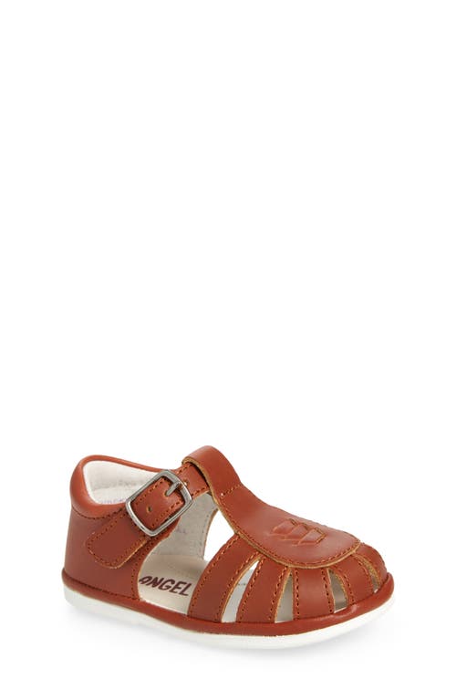 L'amour Kids' Henry Fisherman Sandal In Cognac