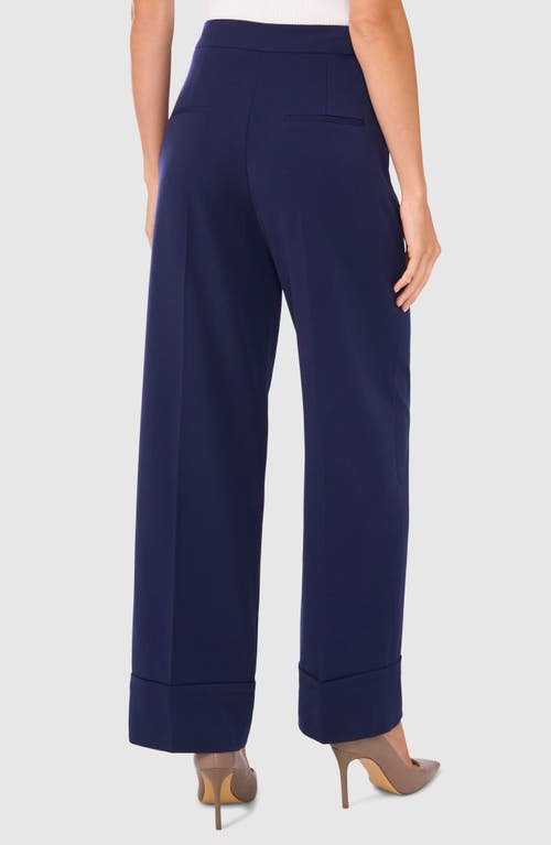 Shop Halogenr Halogen(r) Cuff Wide Leg Pants In Classic Navy Blue