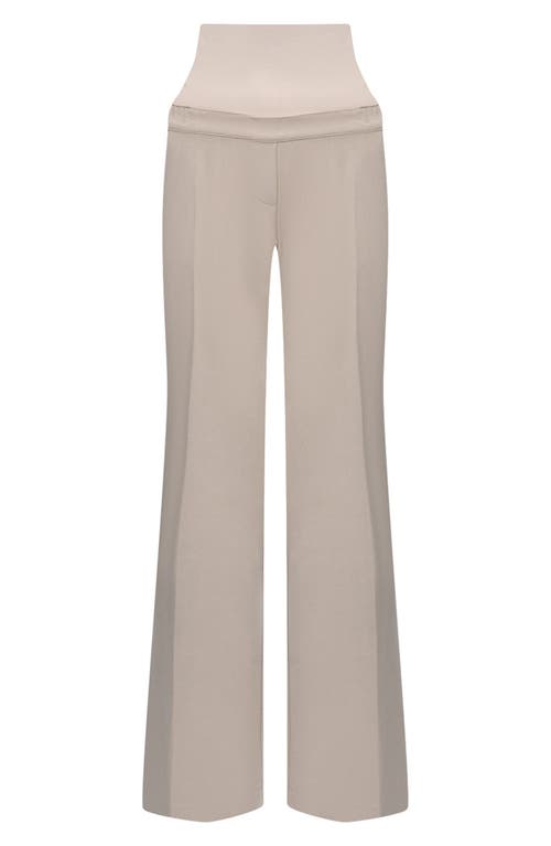 Shop Pietro Brunelli Full Length Maternity Pants In Medium Beige