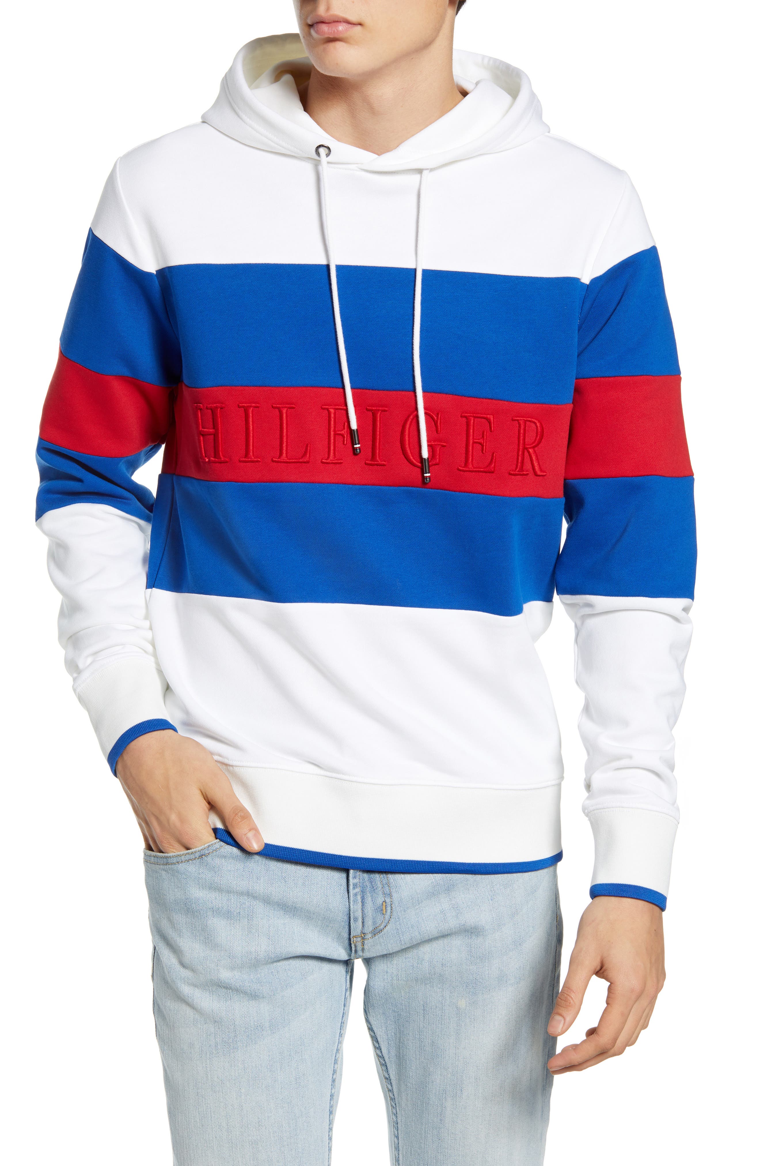 tommy hilfiger stripe hoodie