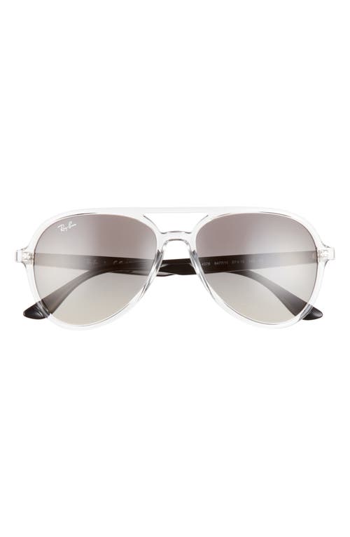 EAN 8056597626590 product image for Ray-Ban 57mm Gradient Aviator Sunglasses in Transparent /Grey Gradient at Nordst | upcitemdb.com