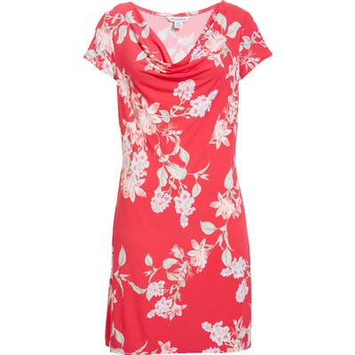Tommy Bahama Petal Of Honor Cowl Neck Shift Dress, Pink