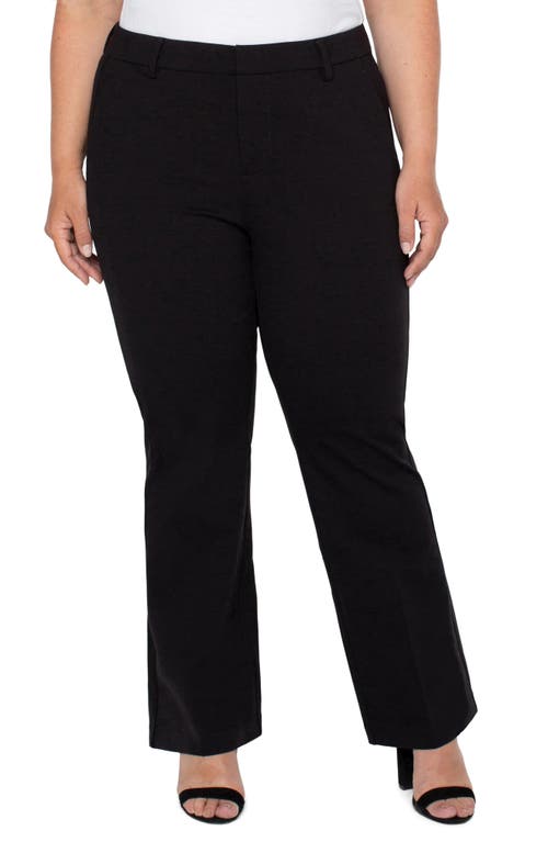 Liverpool Los Angeles Kelsey Flare Ponte Trousers Black at Nordstrom,