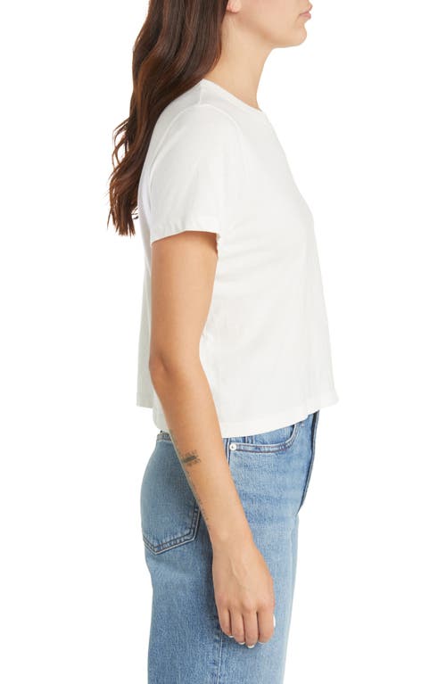 Madewell Bella Softfade Cotton Crop T-shirt In Lighthouse