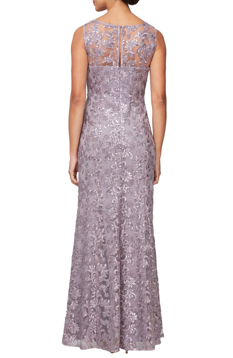Alex Evenings Sequin Sleeveless Gown with Shawl | Nordstrom