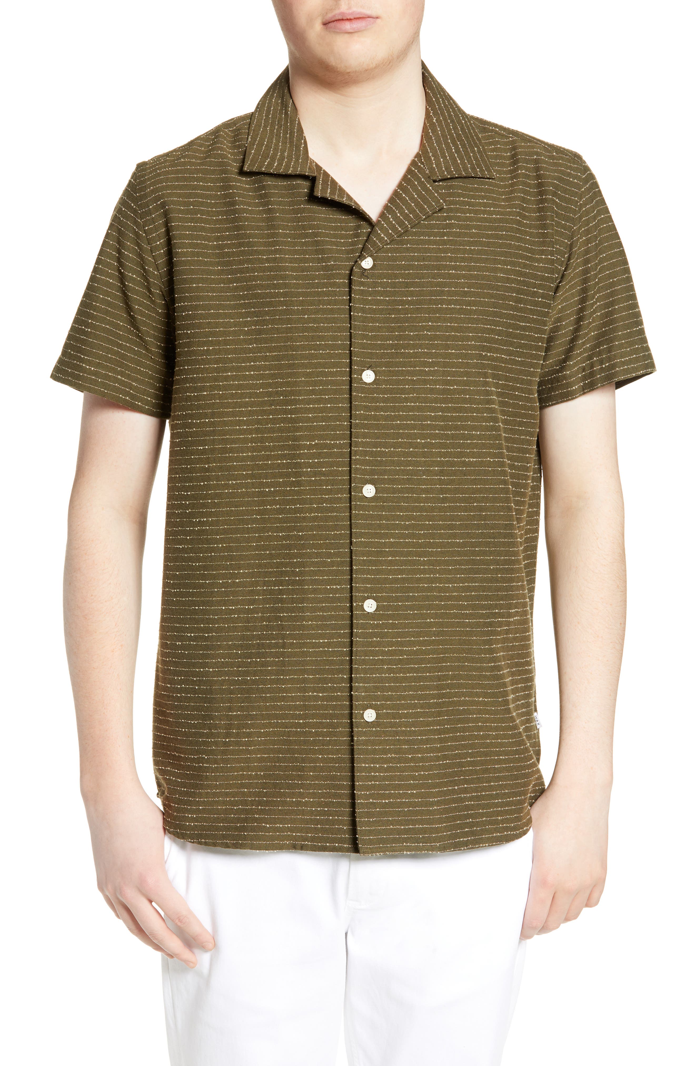 slim fit camp shirt
