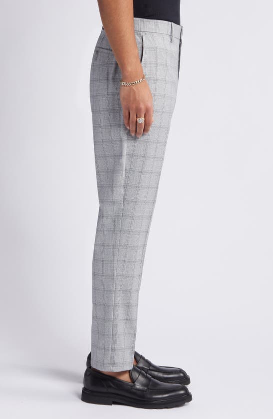 Shop Open Edit Slim Fit Pattern Pants In Grey Campo Plaid