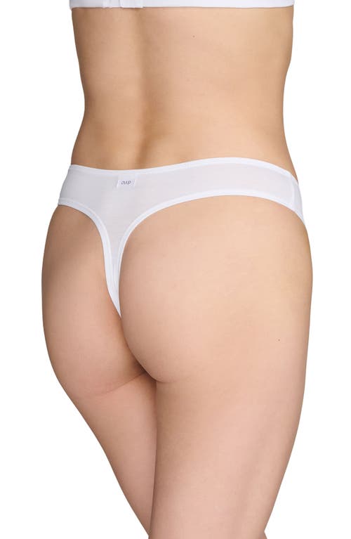 Shop Cuup The Cotton Thong In Salt