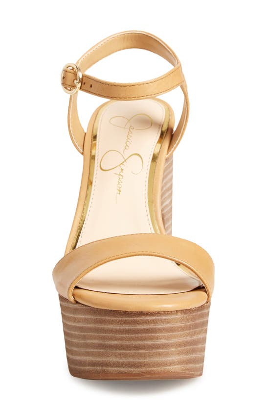 Shop Jessica Simpson 'whirl' Platform Sandal In Ambra Leather