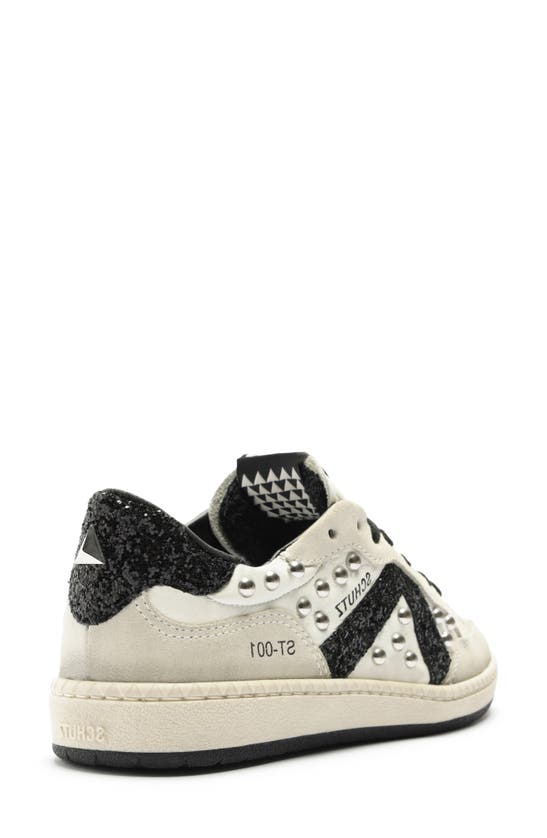 Shop Schutz St-001 Rock Sneaker In White/ Black/ Pearl