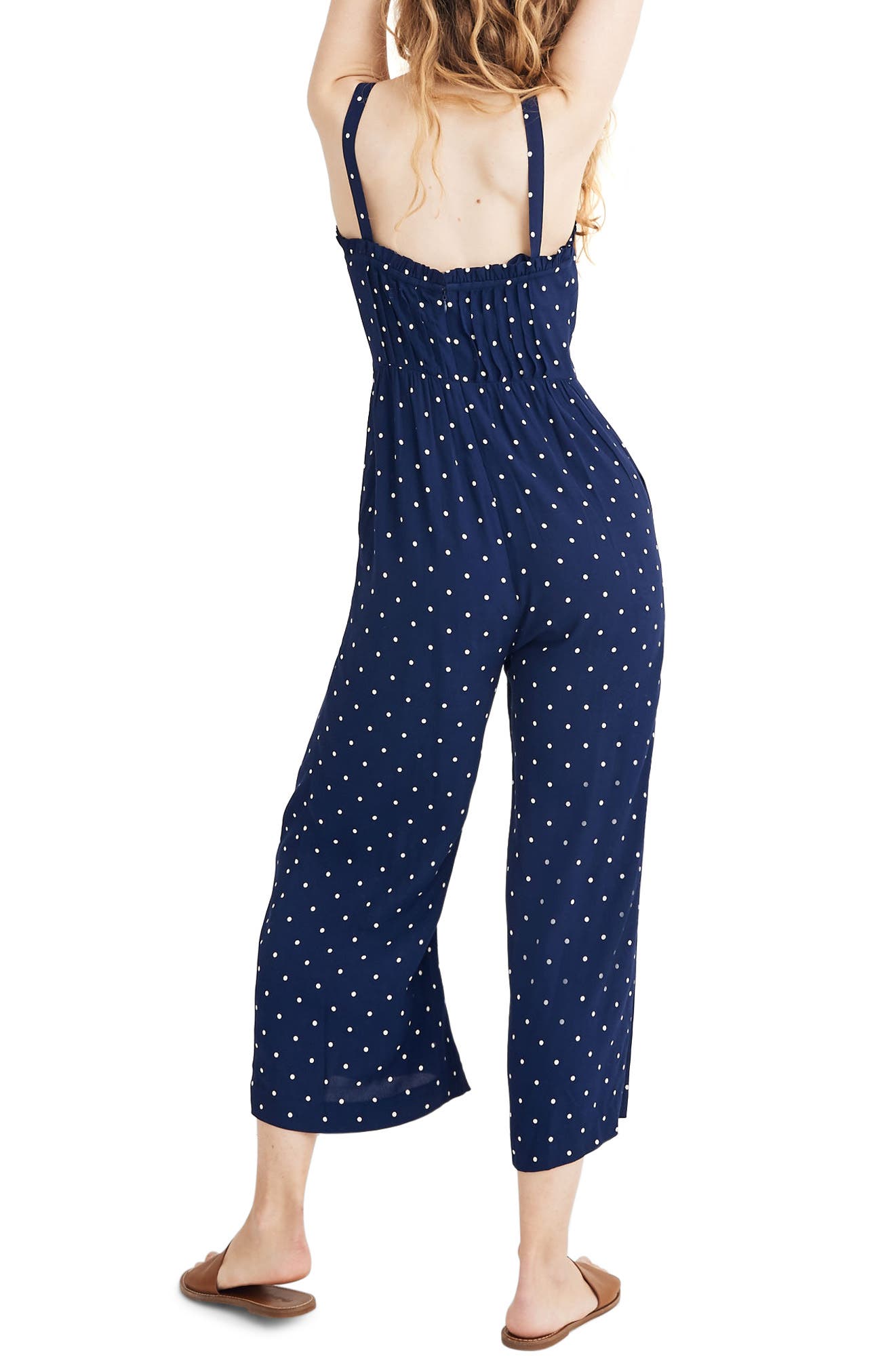 Madewell Polka Dot Pintuck Cami Jumpsuit Nordstrom Rack