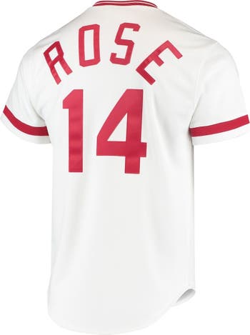 Men's Cincinnati Reds Pete Rose Mitchell & Ness Gray Cooperstown Collection  Authentic Jersey