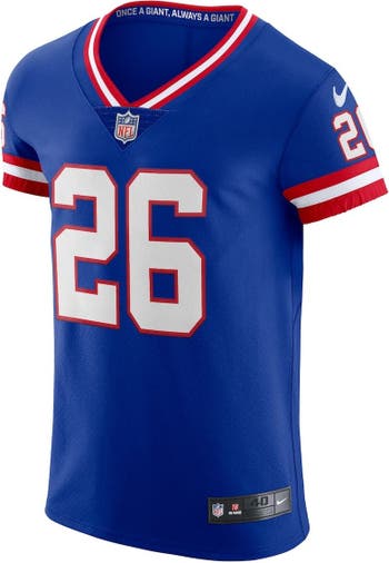 Men's Nike Saquon Barkley Royal New York Giants Classic Vapor Elite Player Jersey