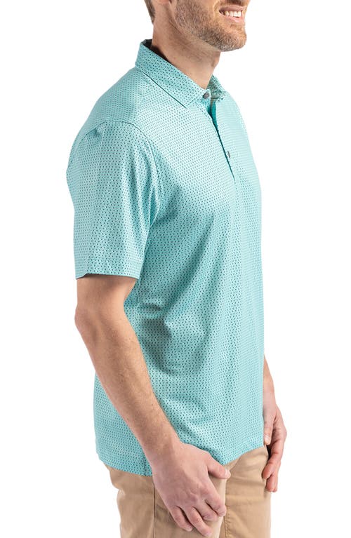 Cutter & Buck Mens Regular Fit Short Sleeve Polo Shirt In Fresh Mint