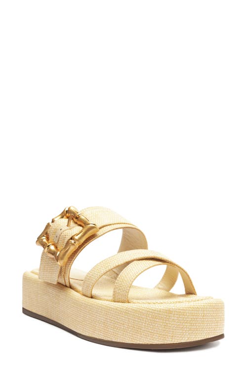 Schutz Lola Platform Slide Sandal Natural/Egg Shell at Nordstrom,