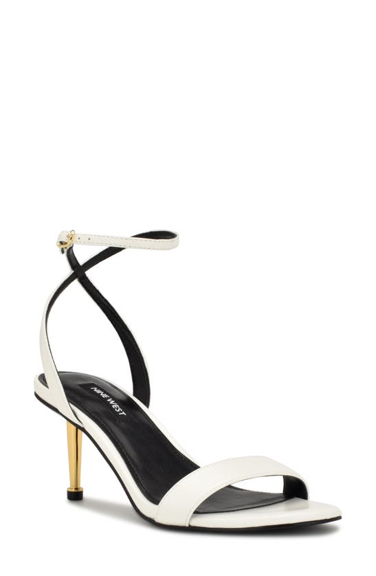 Nine West Anny Sandal In White