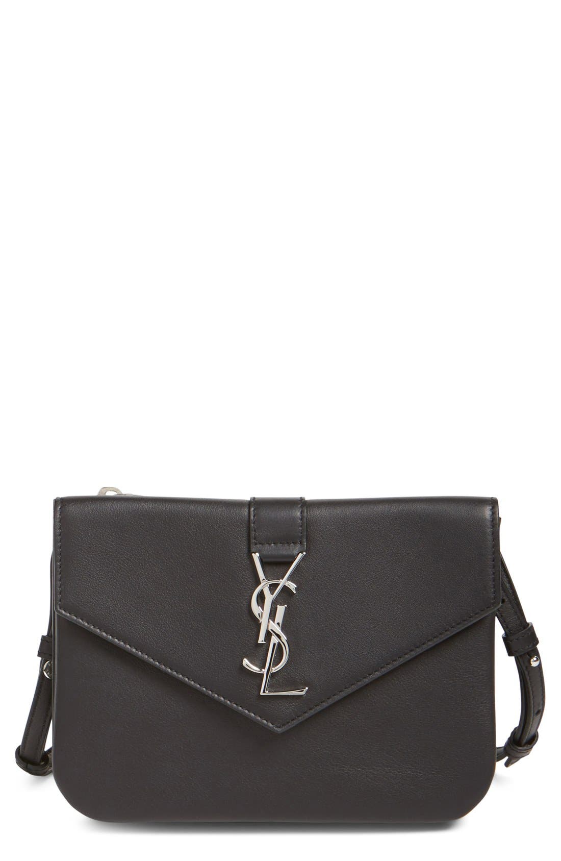 Saint Laurent Leather Crossbody Wallet Nordstrom