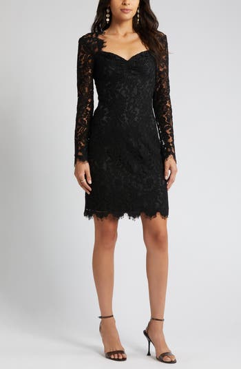 Eliza j clearance black lace dress