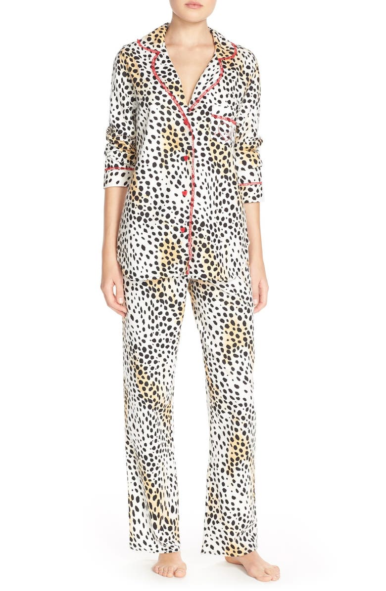 Betsey Johnson Print Flannel Pajamas | Nordstrom