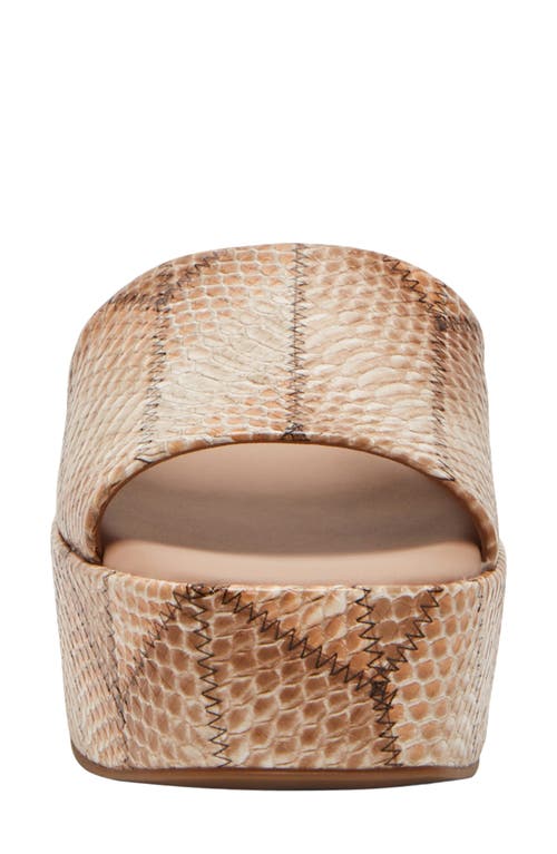 Katy Perry The Busy Bee Platform Slide Sandal In Tan Multi