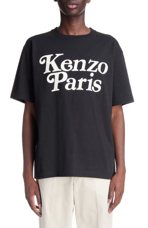 KENZO Verdy Logo Oversize Cotton Graphic T-Shirt Black at Nordstrom,