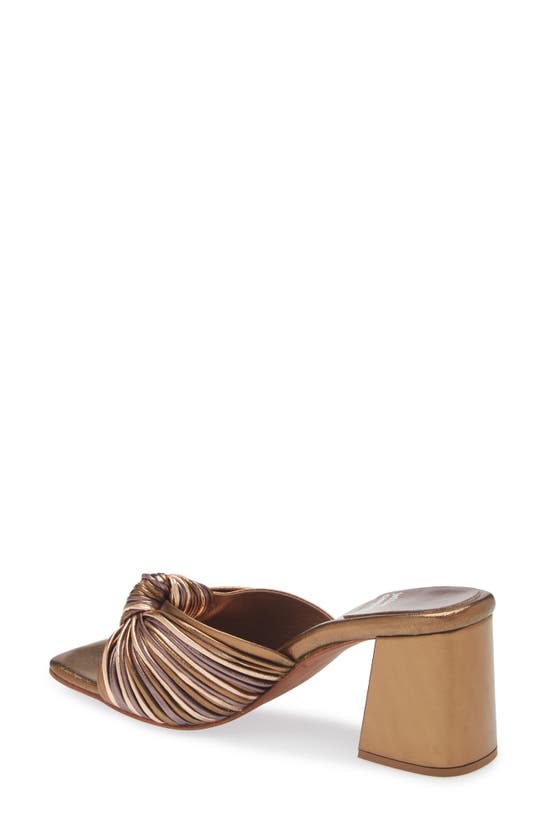 Shop Jeffrey Campbell Melonger Slide Sandal In Bronze Pewter Metallic Combo