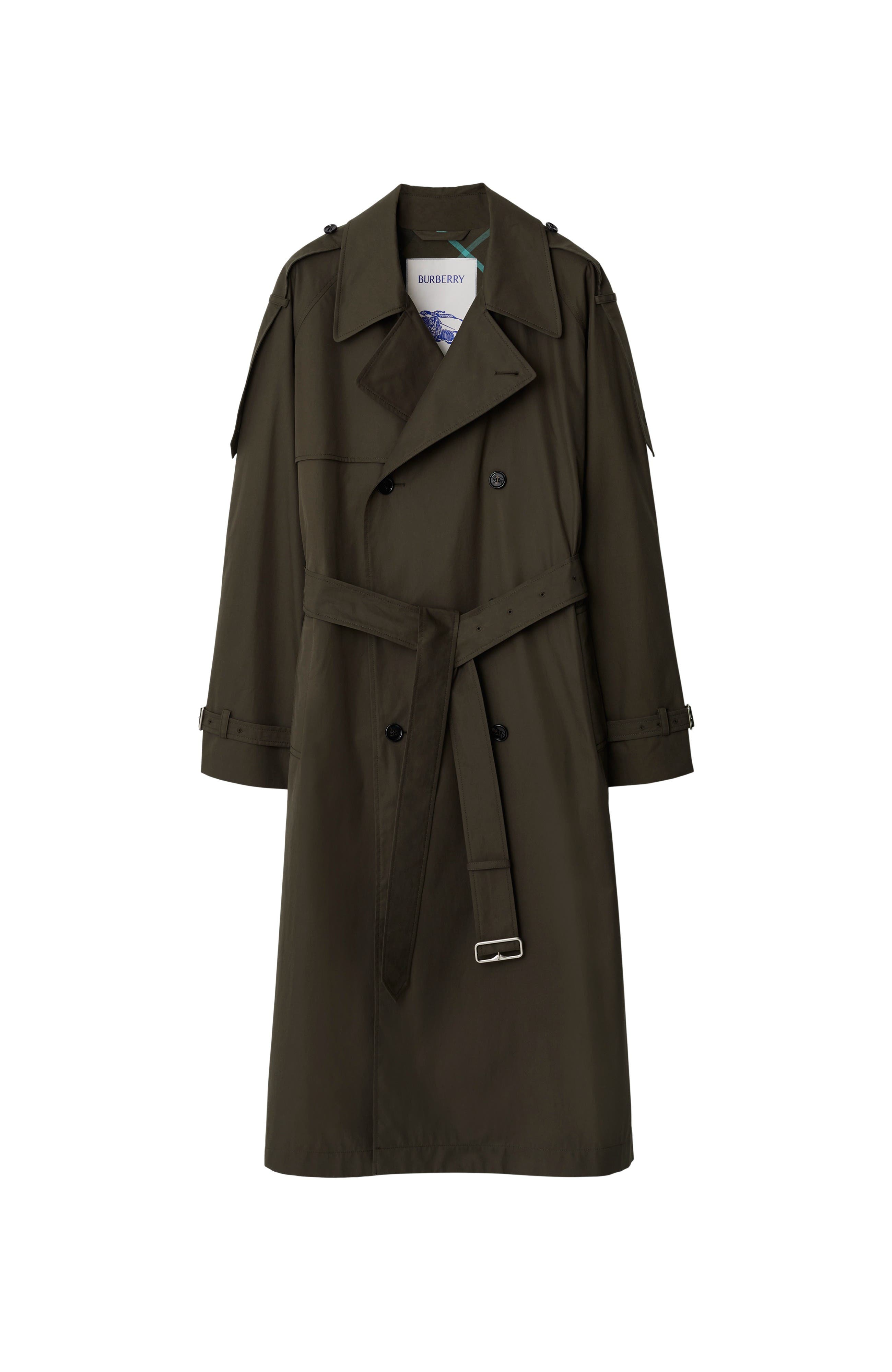 burberry Long Castleford Trench Coat in Otter Cover